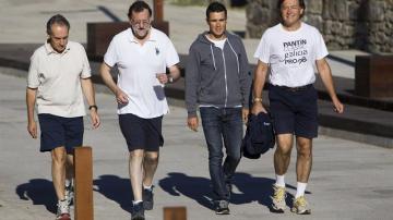 Mariano Rajoy sale a practicar deporte en Pontevedra