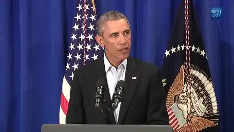Barack Obama, tras el asesinato de Foley Barack Obama, tras el asesinato de Foley