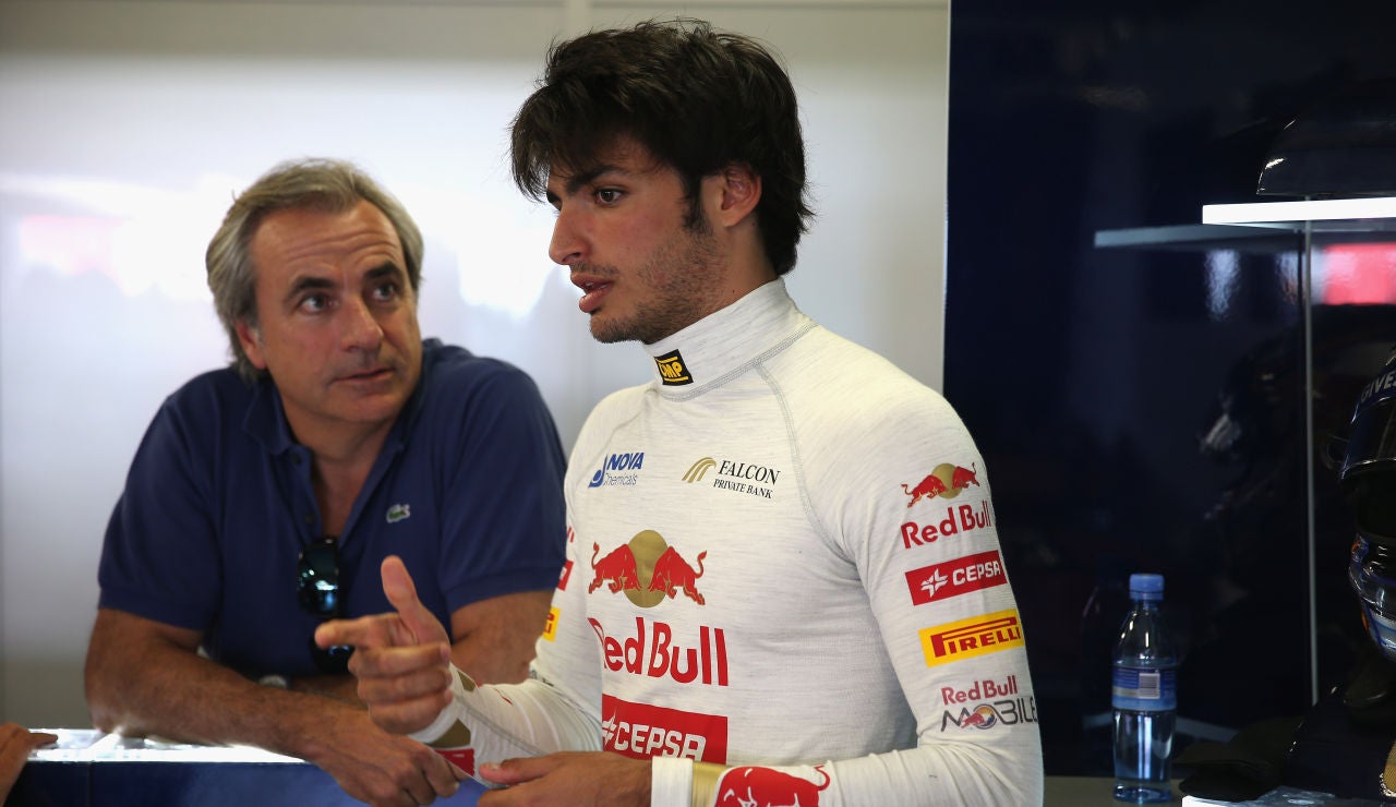 Carlos Sainz Jr junto a su padre Carlos Sainz Jr junto a su padre