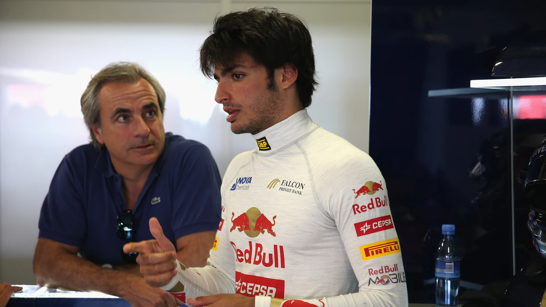Carlos Sainz Jr junto a su padre Carlos Sainz Jr junto a su padre