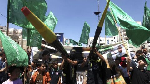 Manifestaci&oacute;n a favor de Hamas en Gaza
