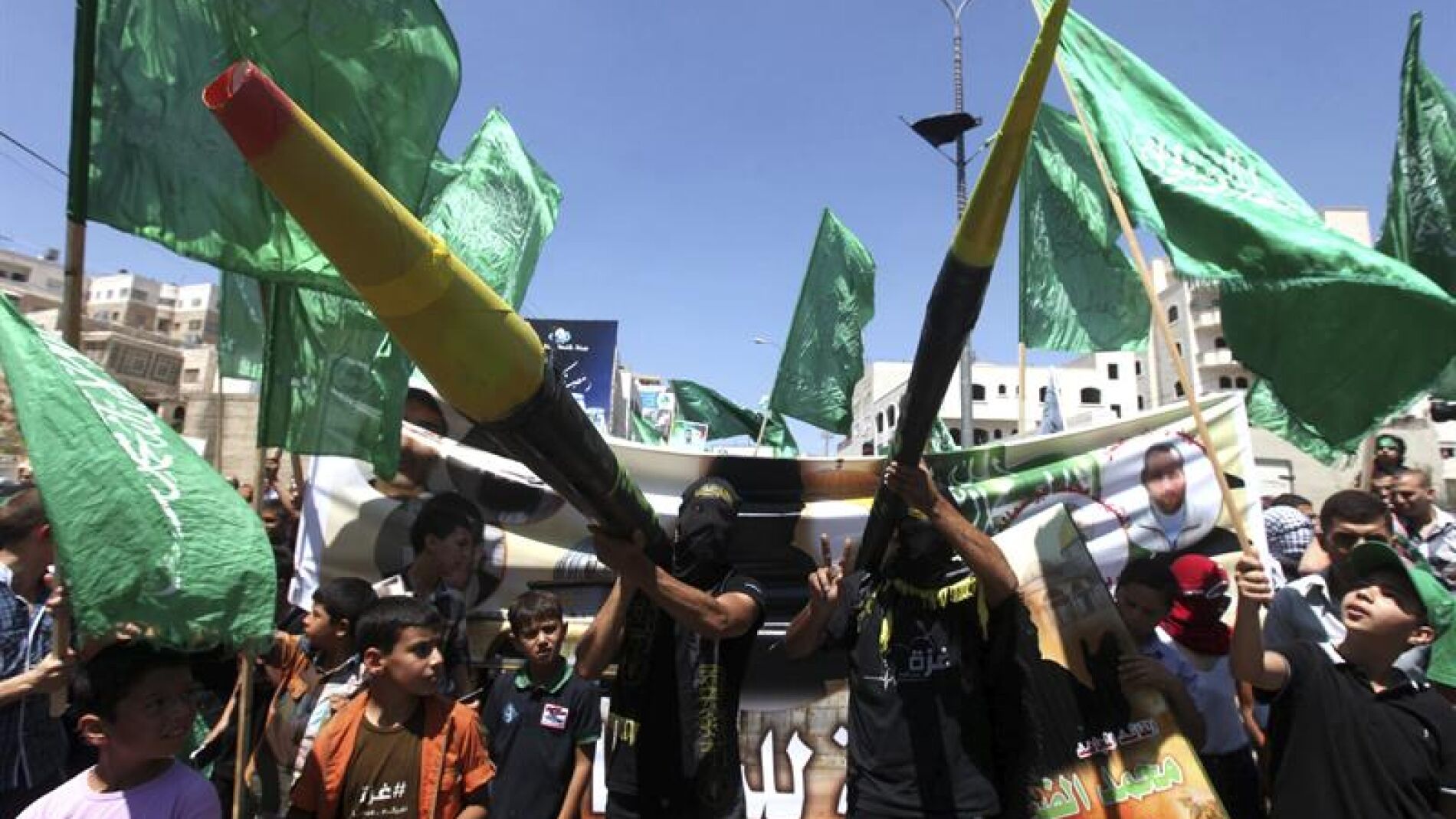 Manifestaci&oacute;n a favor de Hamas en Gaza