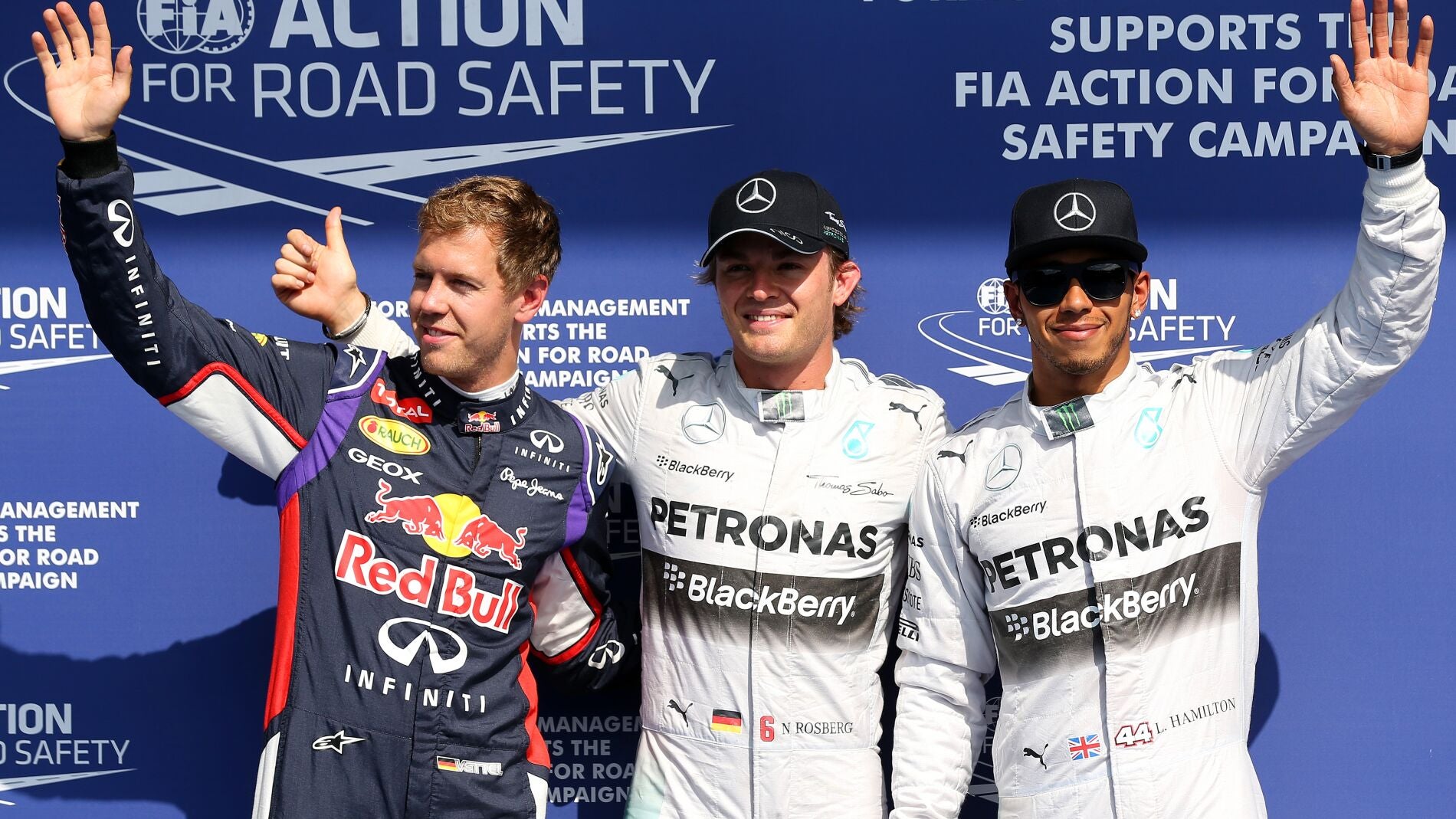 Los tres de la pole en Spa