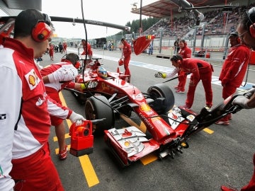 Fernando Alonso a bordo del F14 T