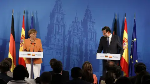 Rajoy y Merkel Rajoy y Merkel