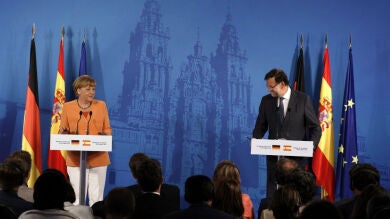 Merkel bendice el crecimiento de España 