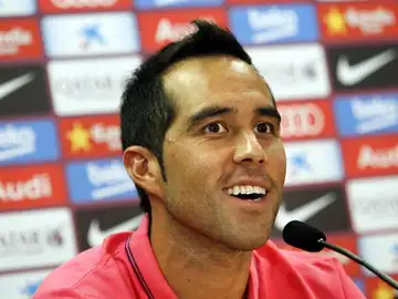 Claudio Bravo, en rueda de prensa Claudio Bravo, en rueda de prensa
