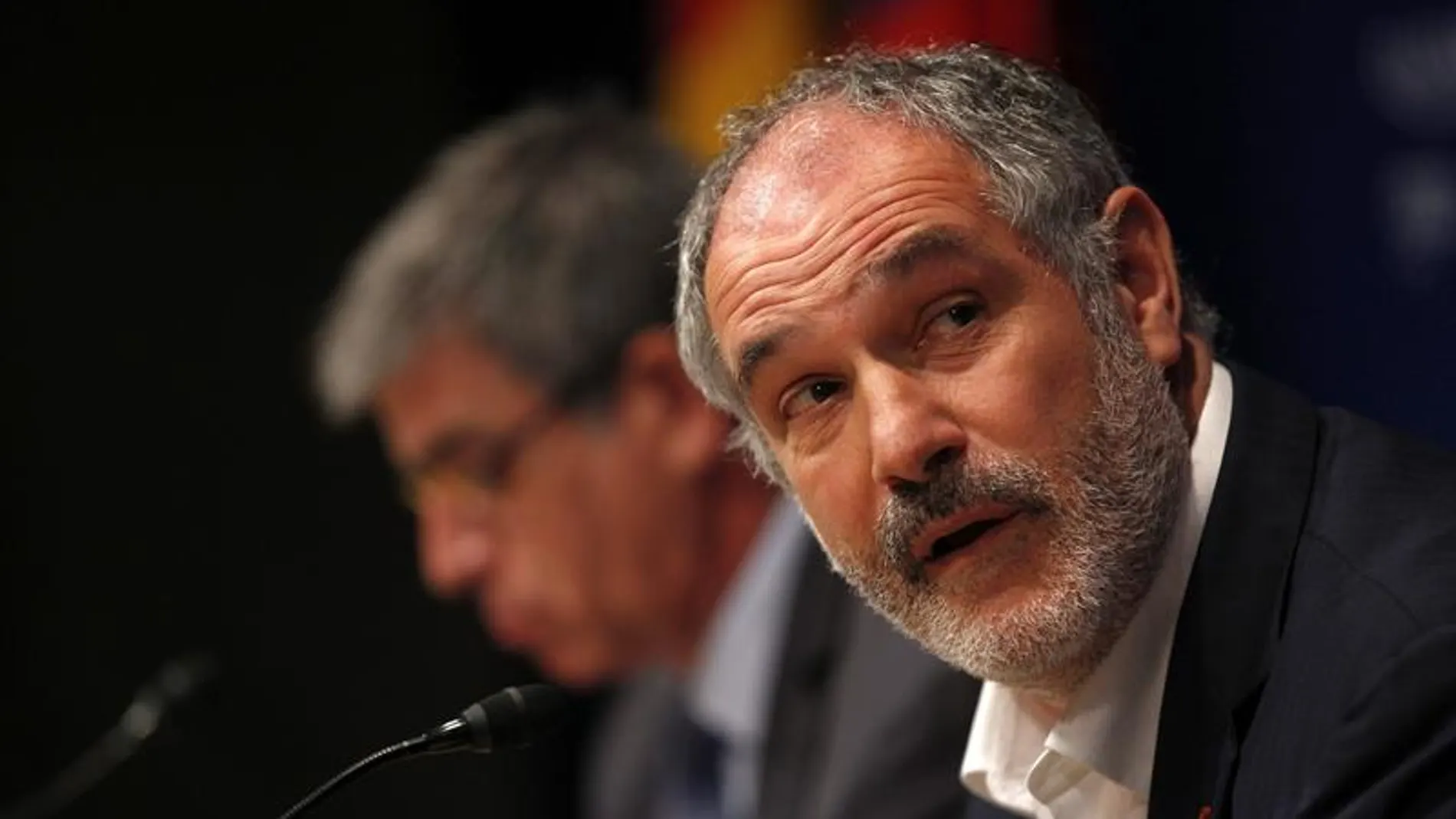 Zubizarreta en rueda de prensa Zubizarreta en rueda de prensa