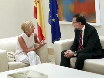 Rosa Díez y Mariano Rajoy