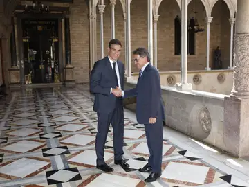 Pedro Sánchez y Artur Mas se reúnen Pedro Sánchez y Artur Mas se reúnen