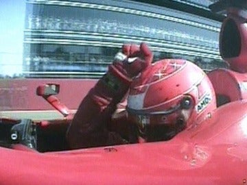 Schumacher celebra un triunfo en Monza