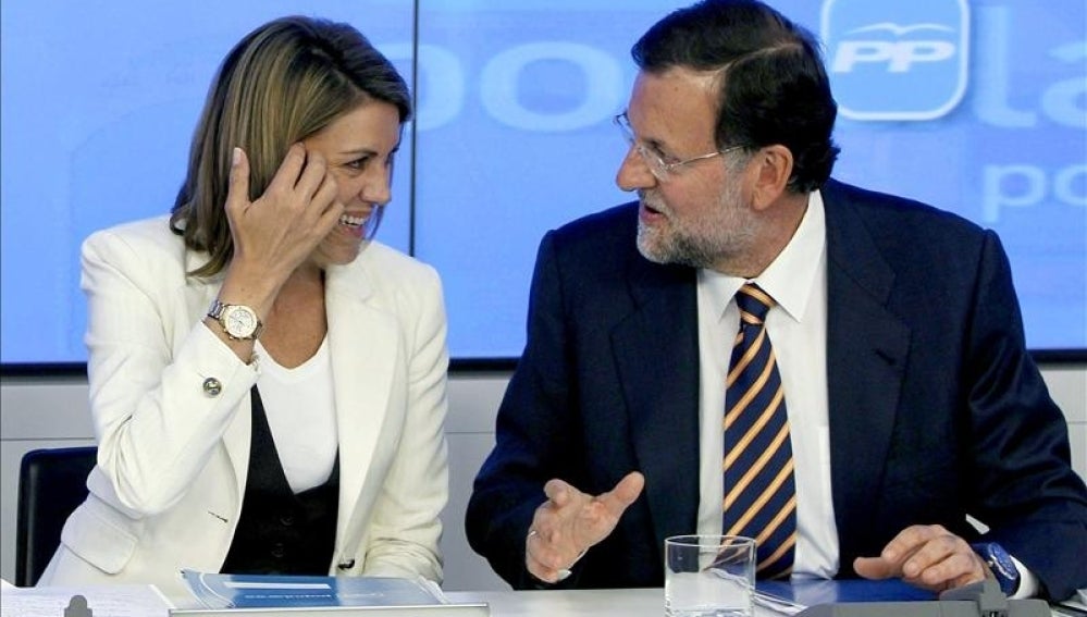 Mariano Rajoy y María Dolores de Cospedal.