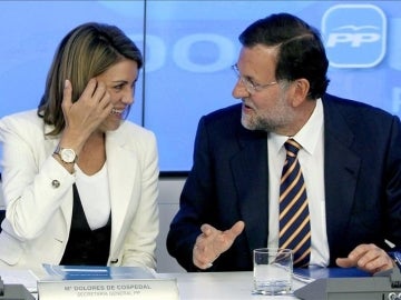 Mariano Rajoy y María Dolores de Cospedal.