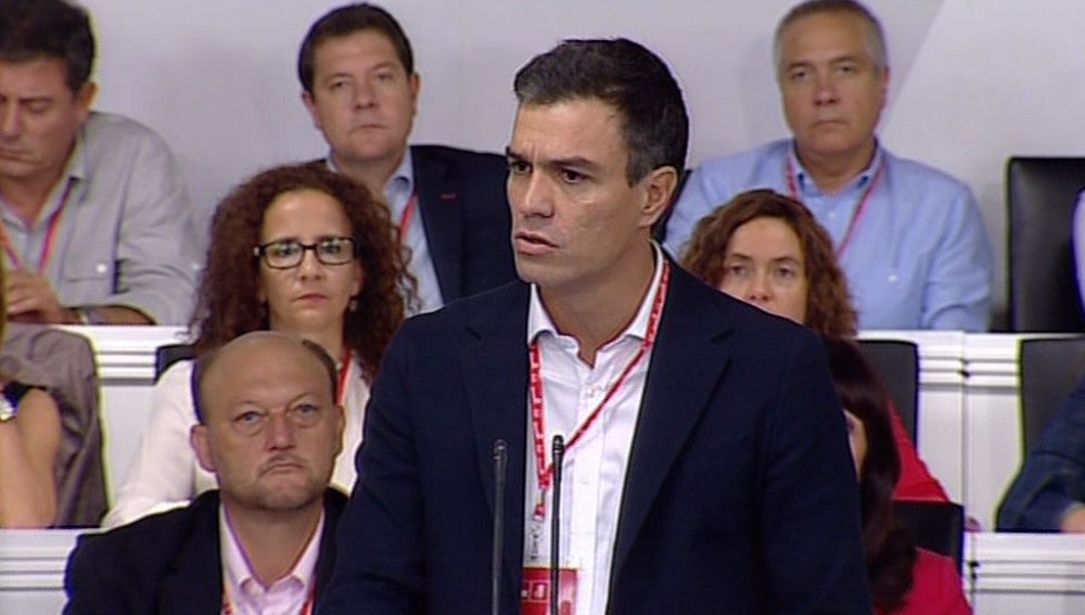 Pedro Sánchez, en el Comité Federal del PSOE