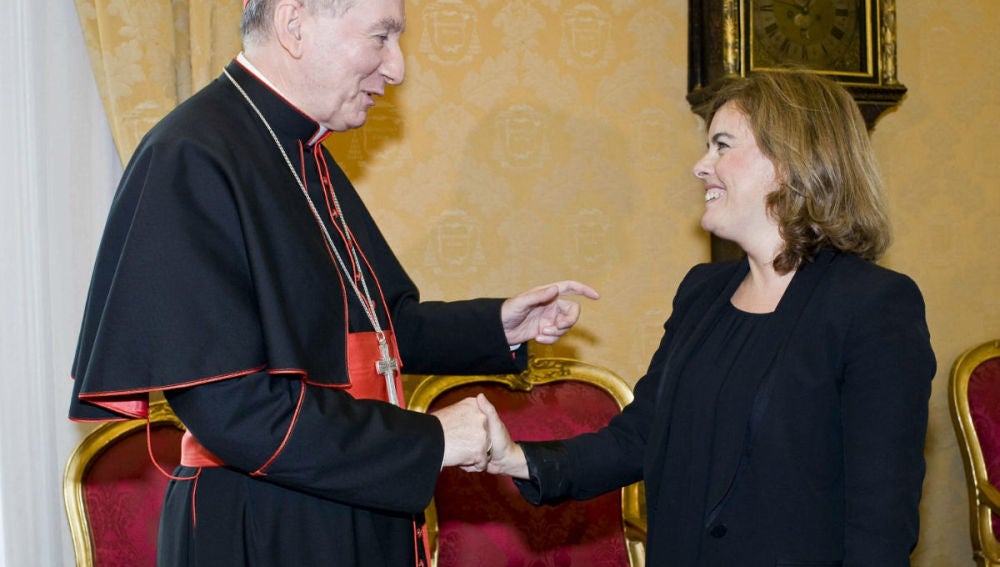 Soraya Saénz de Santamaría en el Vaticano