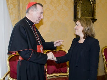 Soraya Saénz de Santamaría en el Vaticano