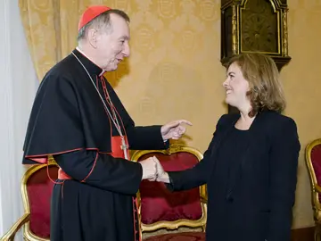 Soraya Saénz de Santamaría en el Vaticano Soraya Saénz de Santamaría en el Vaticano