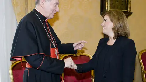 Soraya Saénz de Santamaría en el Vaticano Soraya Saénz de Santamaría en el Vaticano