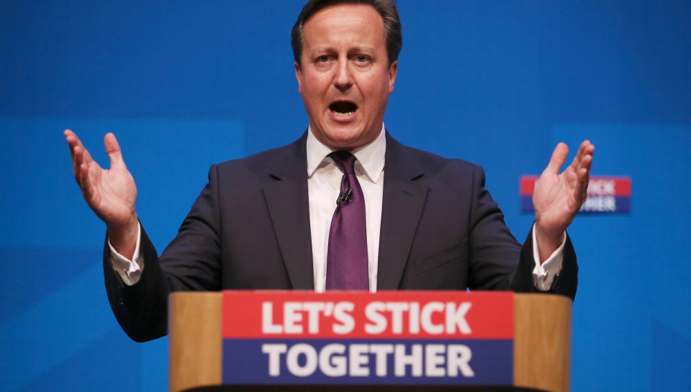 David Cameron durante un discurso