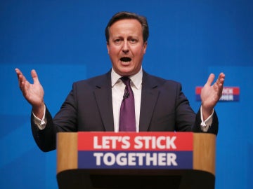David Cameron durante un discurso