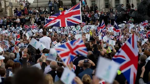 Campaña en Londres por el 'no'. Campaña en Londres por el 'no'.
