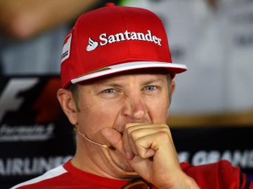 Raikkonen en rueda de prensa