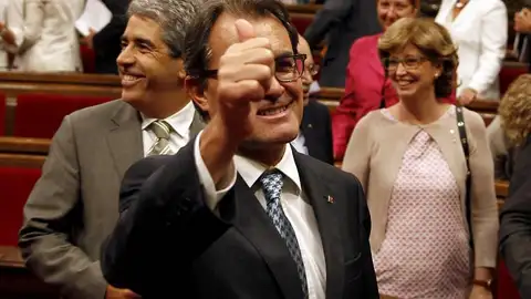 Artur Mas se felicita por la aprobación de la ley de consultas Artur Mas se felicita por la aprobación de la ley de consultas