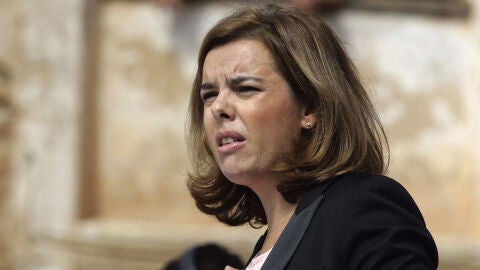 La vicepresidenta, Soraya S&aacute;enz de Santamar&iacute;a