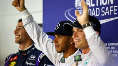 Alonso termina quinto en la clasificación de Singapur en una nueva pole de Hamilton