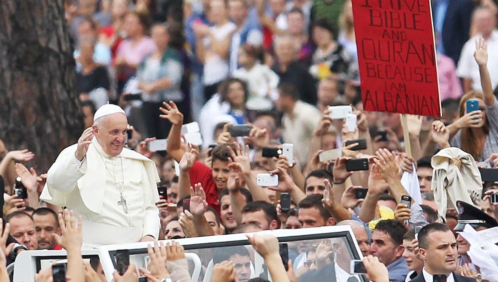 El Papa Francisco, en Albania