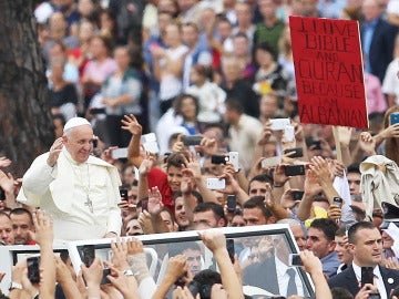 El Papa Francisco, en Albania