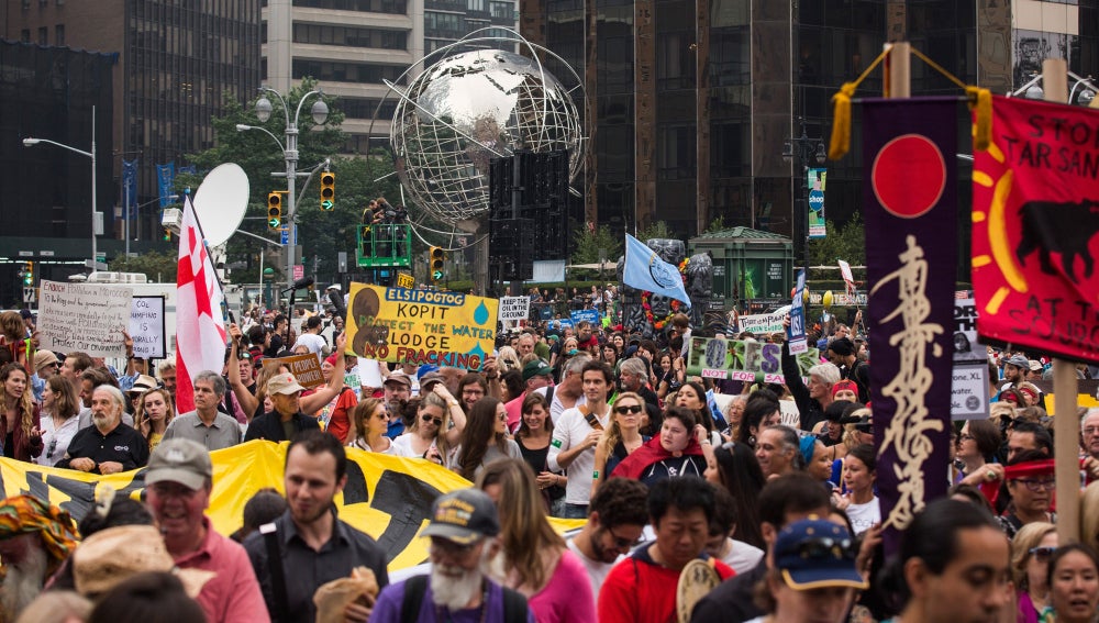 La manifestación contra el cambio climático de Nueva York