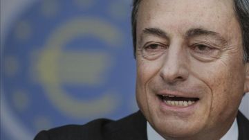 Mario Draghi, durante su comparecencia