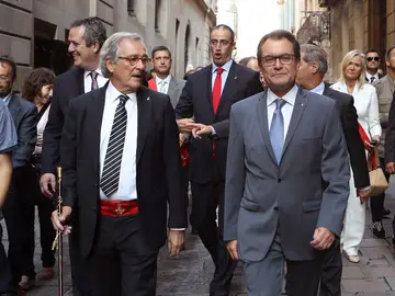 Artur Mas junto a Xavier Trias, alcalde de Barcelona Artur Mas junto a Xavier Trias, alcalde de Barcelona