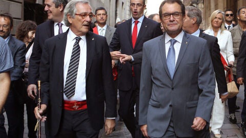 Artur Mas junto a Xavier Trias, alcalde de Barcelona
