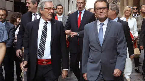 Artur Mas junto a Xavier Trias, alcalde de Barcelona Artur Mas junto a Xavier Trias, alcalde de Barcelona