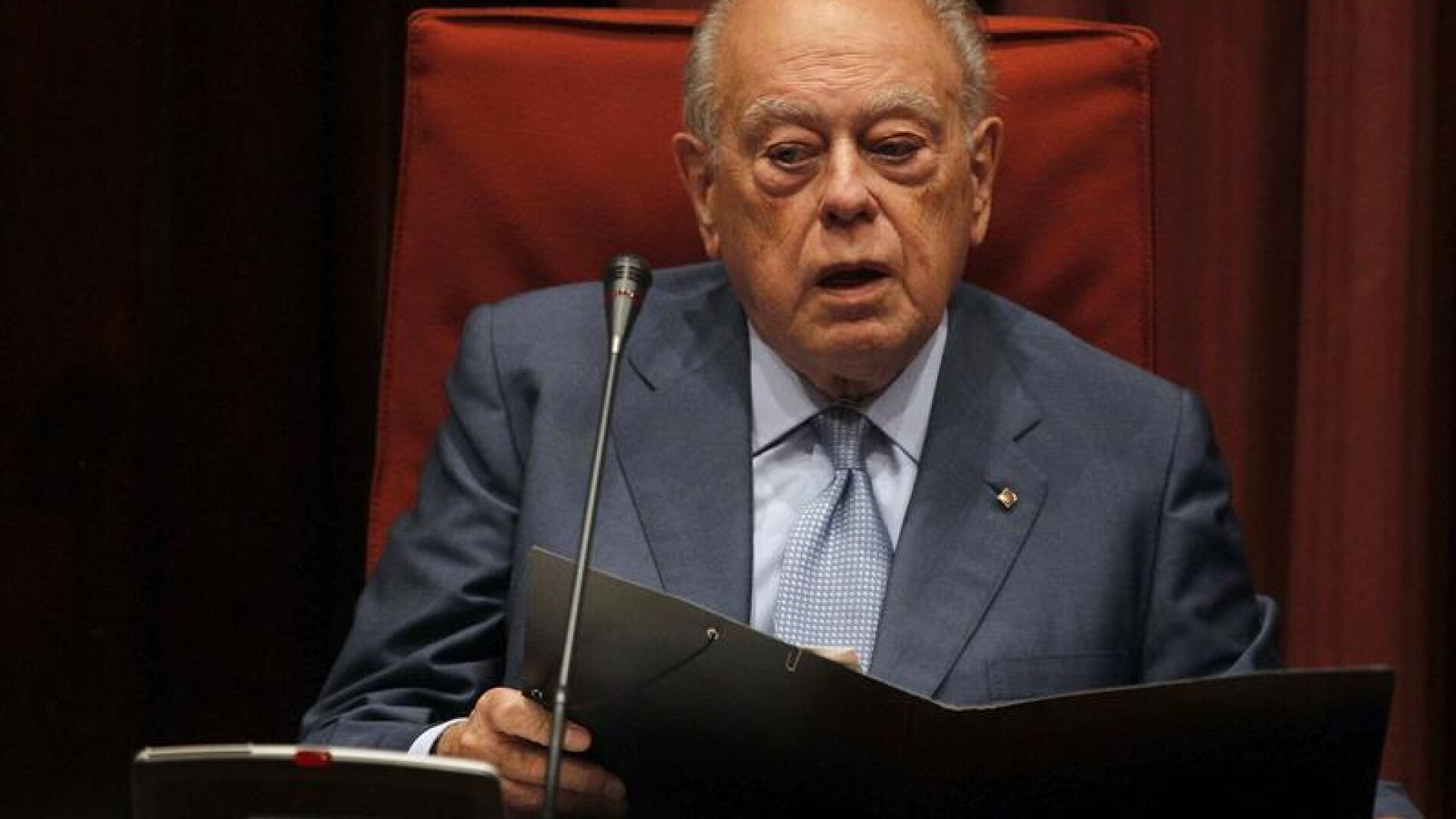 Jordi Pujol, en el Parlamento catal&aacute;n