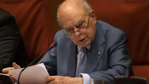 Jordi Pujol, en su comparecencia en el Parlament Jordi Pujol, en su comparecencia en el Parlament