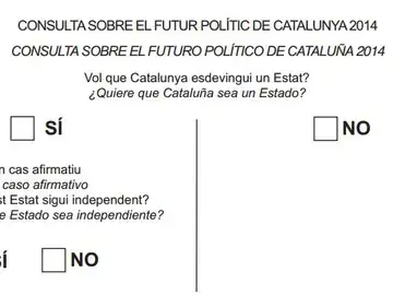 Papeleta consulta 9N Papeleta consulta 9N