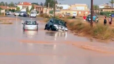 Murcia evalúa los destrozos causados por las lluvias mientras sigue la alerta por tormentas
