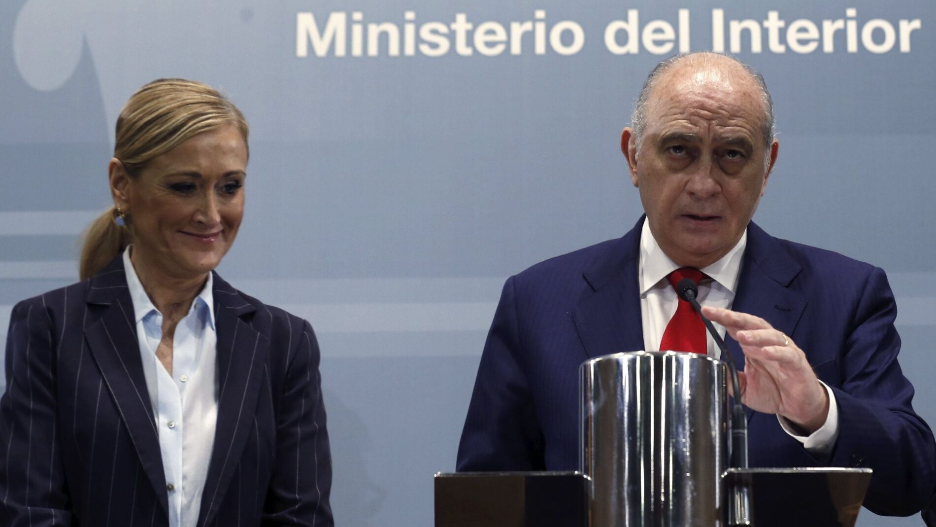 Cristina Cifuentes y Jorge Fern&aacute;ndez D&iacute;az
