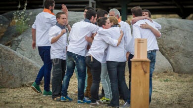 El equipo naranja se lleva la prueba por equipos