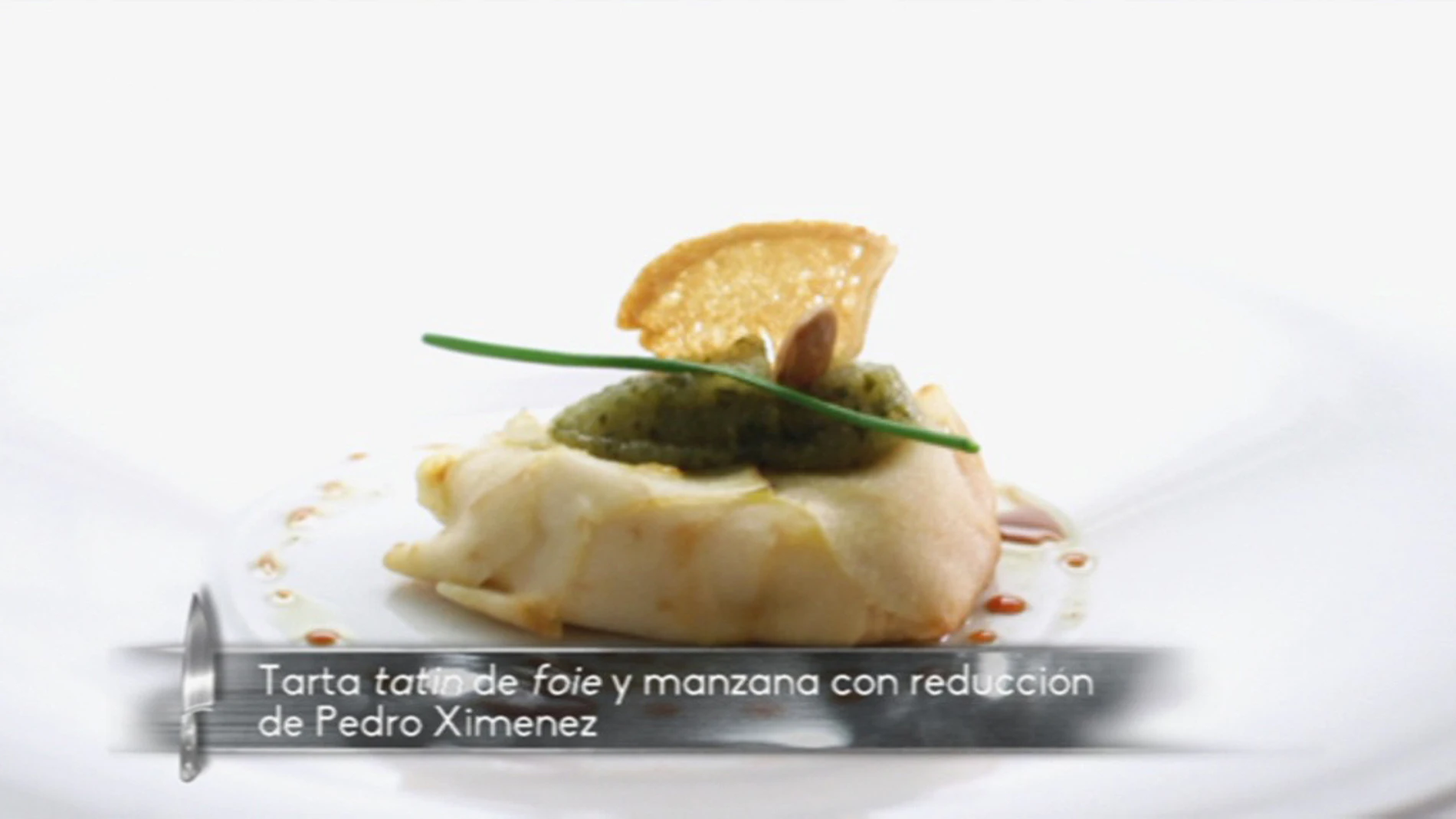 Tatín de manzana y foie gras