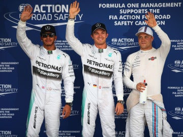 Hamilton, Rosberg y Bottas, los más rápidos del sábado en Suzuka