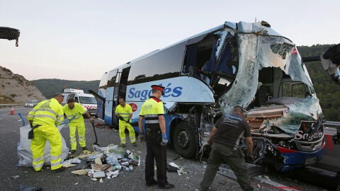 Imagen del accidente ocurrido en Jorb&aacute; (Barcelona)