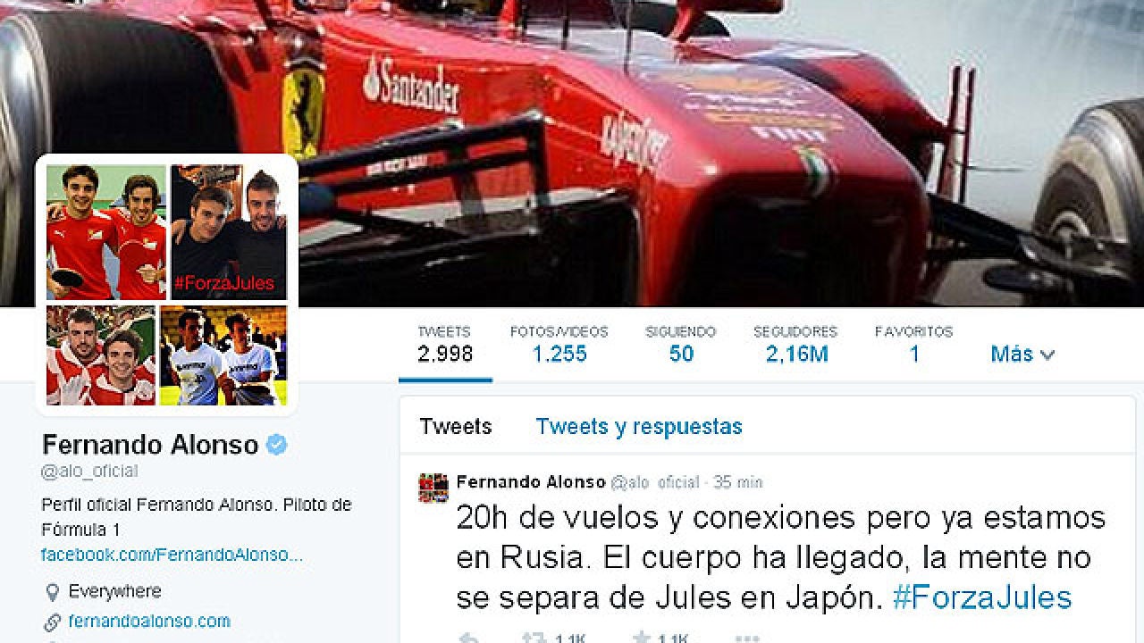 Fernando Alonso: "Ya estamos en Rusia, la mente no se
