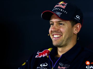 Vettel, en la RP de la FIA