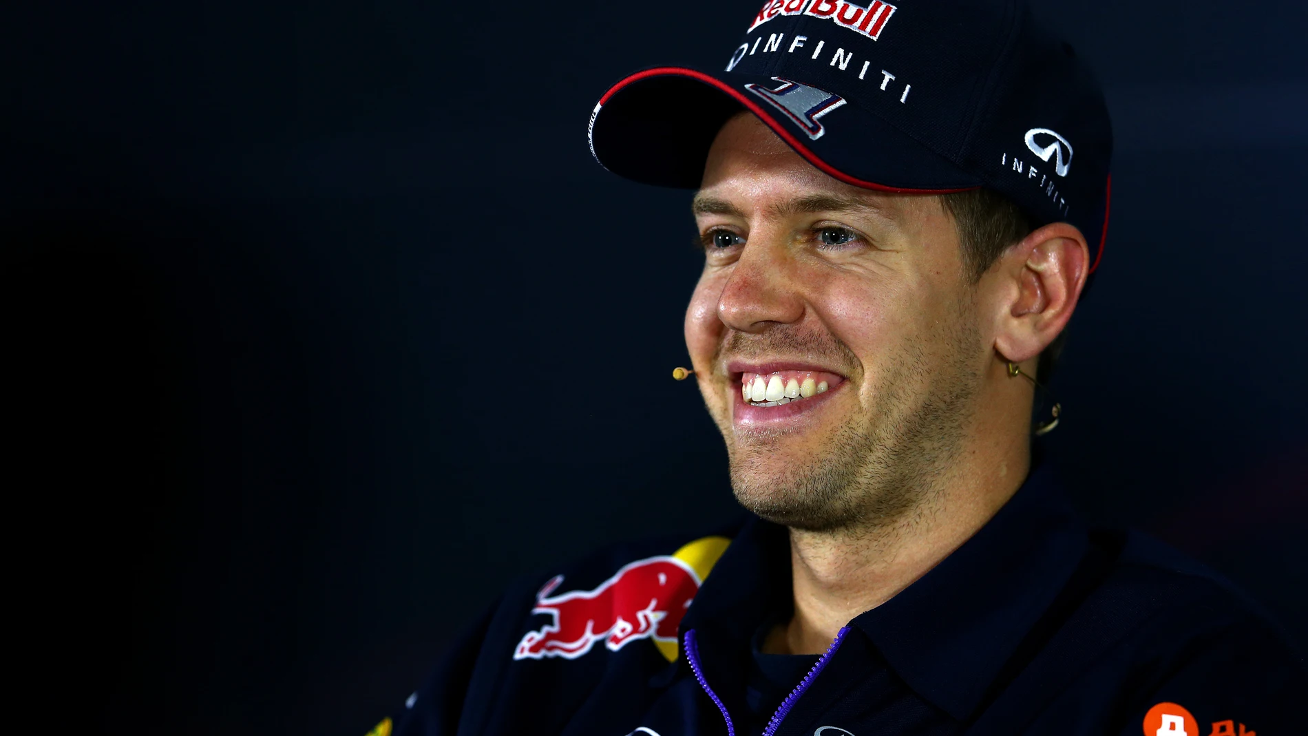 Vettel, en la RP de la FIA