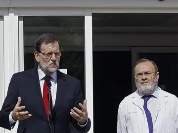 Rajoy visita el Carlos III Rajoy visita el Carlos III