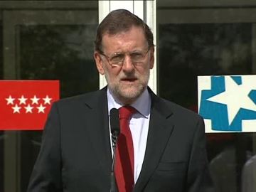 Mariano Rajoy, en el Hospital Carlos III Mariano Rajoy, en el Hospital Carlos III